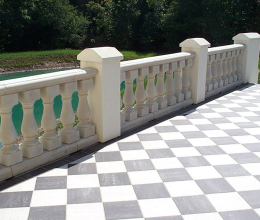 deck_stone railing